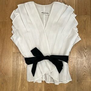 Vintage structual pleated top by Victor Costa